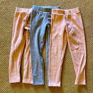 Old Navy Fleece Lined Leggings Size Medium (8) Lot of 3